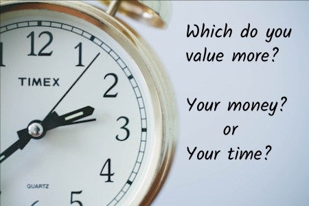 do you value money or time