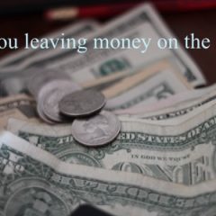 leaving money on the table